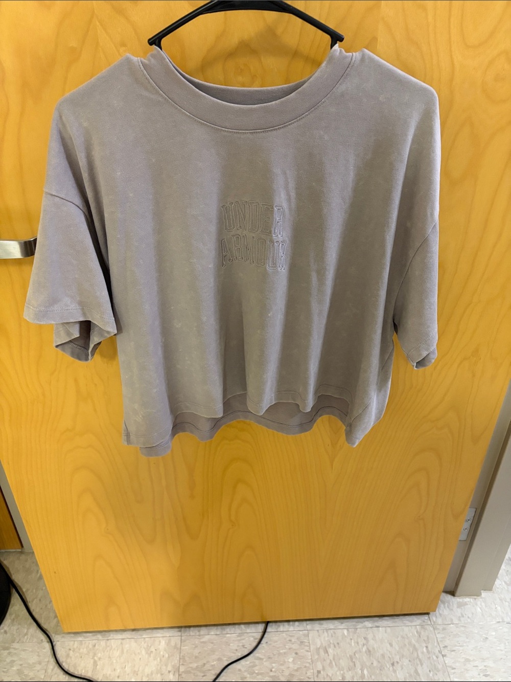 Under Armour Washed Lavender Cropped Tee
